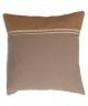 SOLEIL D\'OCRE Coussin Jute 40x40 cm  Enveloppe 100% coton  Taupe