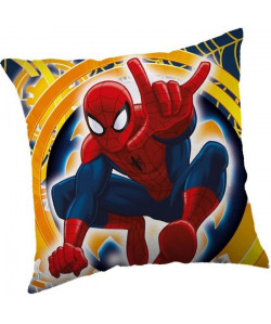 SPIDERMAN Coussin Microfibre 40x40 cm rouge, bleu et jaune