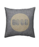 TODAY Coussin déhoussable Chambray Coton GOLD  40x40cm