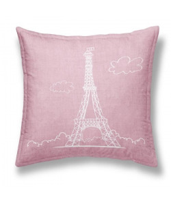 TODAY Coussin déhoussable Chambray Coton EIFFEL  40x40cm