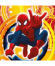 SPIDERMAN Coussin Microfibre 40x40 cm jaune, rouge et bleu