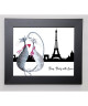 ROBERTSON Image encadrée From Paris with Love 31x37 cm Gris