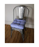 O\'CBO Lot de 2 galettes de chaises MAX GEOMETRICO 38x38 cm  Bleu