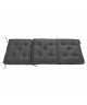 Coussin de sol 3 plis 100% coton 60x60x180 cm  Gris anthracite