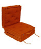 Coussin de sol 3 plis 100% coton 60x60x180 cm  Orange