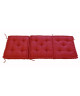 Coussin de sol 3 plis 100% coton 60x60x180 cm  Rouge