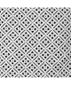 Coussin de sol Coton imprimé Clover 40x40x9 cm noir et blanc
