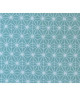 Matelas de sol Coton Imprimé Scandi 60x120 cm vert d\'eau et blanc