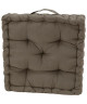 FINLANDEK Coussin de sol IMATRA, 100 % coton, taupe, 40x10 cm