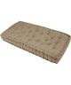 FINLANDEK Matelas de sol banquette Jämsä 100 % coton, beige, 60x120x15 cm