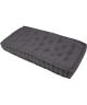 FINLANDEK Matelas de sol banquette Jämsä 100% coton, gris, 60x120x15cm