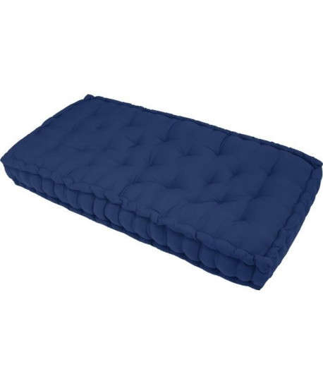 FINLANDEK Matelas de sol banquette Jämsä 100% coton, bleu, 60x120x15cm