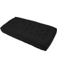 FINLANDEK Matelas de sol banquette Jämsä 100% coton, noir, 60x120x15cm