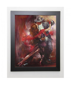 ALVAREZ Image encadrée Tango Argentino II  47x57 cm  Rouge