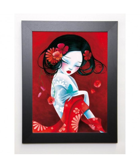 SYBILE Image encadrée Slinky 37x47 cm Rouge