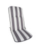 JARDIN PRIVE coussin pour fauteuil multipositions CANCALE Gris 117x46x5,5cm