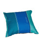 JARDIN PRIVE Coussin Déco a volant J\'ADORE Bleu 40x40x10cm