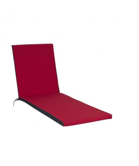 JARDIN PRIVE Coussin Bain de soleil 186x55x5cm  Rouge cerise