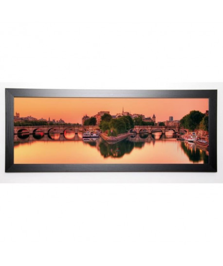 AG Image encadrée Pont neuf 40x102 cm Orange