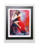 ALVAREZ Image encadrée Tango Nuevo I  47x57 cm  Rouge