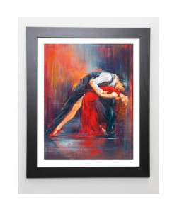 ALVAREZ Image encadrée Tango Nuevo II  47x57 cm  Rouge