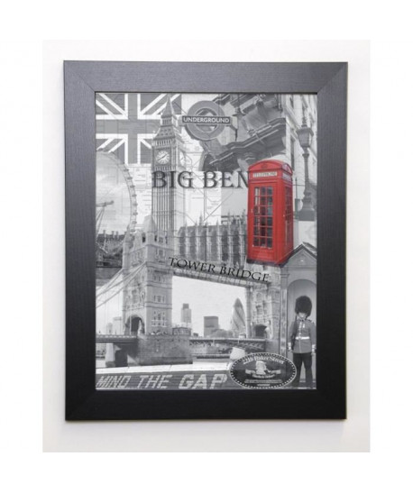 ANONYME Image encadrée All about London  37x47 cm  Gris