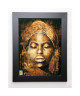 ARIETTI FABIENNE Image encadrée Les yeux fermés 37x47 cm Marron