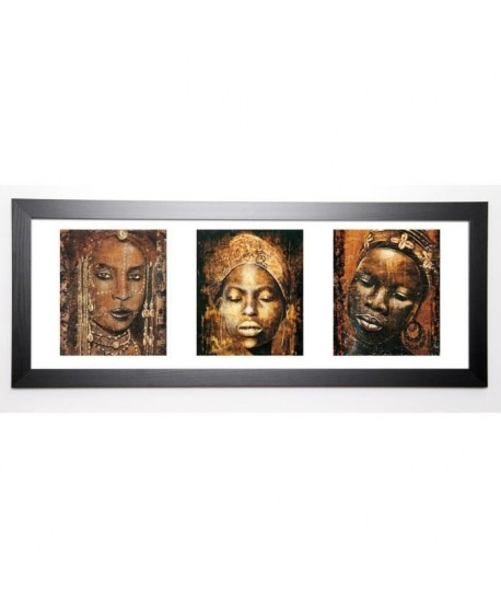 ARIETTI FABIENNE Image encadrée Afrique 40x102 cm Marron