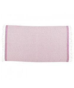 DONE Jeté de canapé Lounge Stripes  100% coton  100x180 cm  Rose