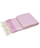 DONE Jeté de canapé Lounge Stripes  100% coton  100x180 cm  Rose