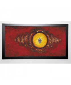 ARTHURE Image encadrée Cercle matiere 57x107 cm Rouge