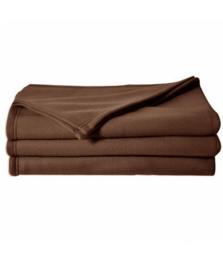 POLECO couverture polaire CHOCOLAT 180