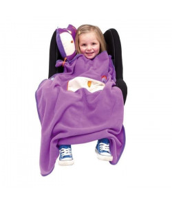 TRUNKI  Couverture de voyage en fleece Snoozihedz chouette Ollie