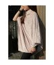 Poncho microfibre Grand Luxe Taille Unique 80x80 cm vieux rose