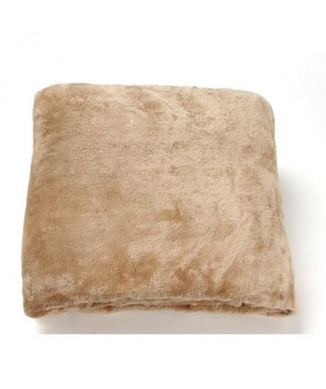 Couverture Microfibre Grand Luxe 220x240cm TAUPE