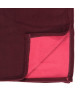 TOUT SIMPLEMENT Couverture polaire polyester  180x220 cm  Violet Prune / Rose fuschia