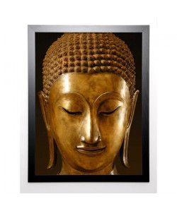 AYUTTAHYA Image encadrée Buddha Sakyamuni 67x87 cm Marron