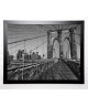 BALL Image encadrée Across Brooklyn Bridge 67x87 cm Gris