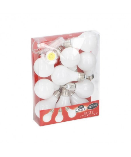 Guirlande lumineuse  Ampoules blanches  10 LED