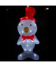 LUCA LIGHTING Bonhomme de neige acrylique  40 led IP44  20x24x48cm  Blanc