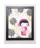 BAMFORD Image encadrée Baby Kiku  47x57 cm  Rose