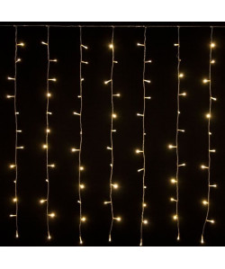 XmasKING Rideau lumineux d\'extérieur noël  Blanc chaud  L 255 x H 110 cm