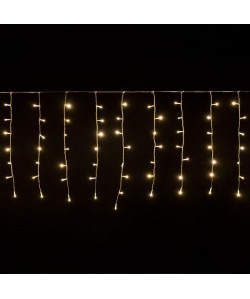 XmasKING Rideau LED d\'extérieur noël  Blanc chaud  L 340 x H 75 cm