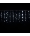 XmasKING Rideau LED d\'extérieur noël  Blanc froid  L 340 x H 75 cm