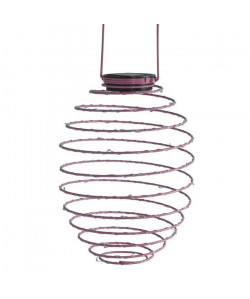 MUNDUS Déco solaire spirale Infinty  Ř22,5 x H 38 cm  Rose fuchsia