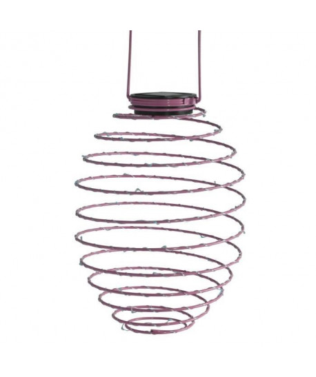 MUNDUS Déco solaire spirale Infinty  Ř22,5 x H 38 cm  Rose fuchsia