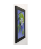 BEYLER CATHERINE Image encadrée Composition Zen : Passiflore sur coupe et baguettes  37x47 cm  Vert