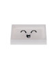 SMILING Porte savon  11,5x2x8cm  Blanc