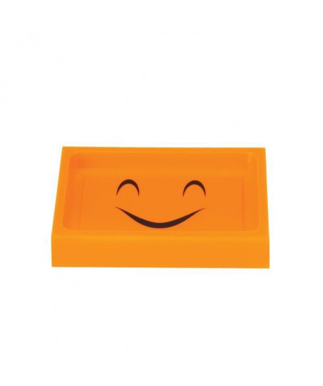 SMILING Porte savon  11,5x2x8cm  Orange