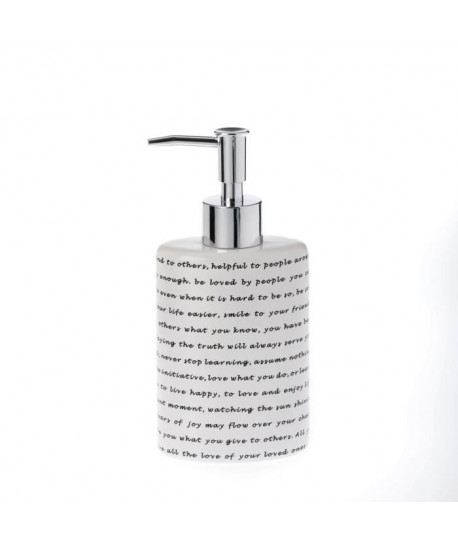 PoeME Distributeur de savon  18,5x5x8cm  Blanc